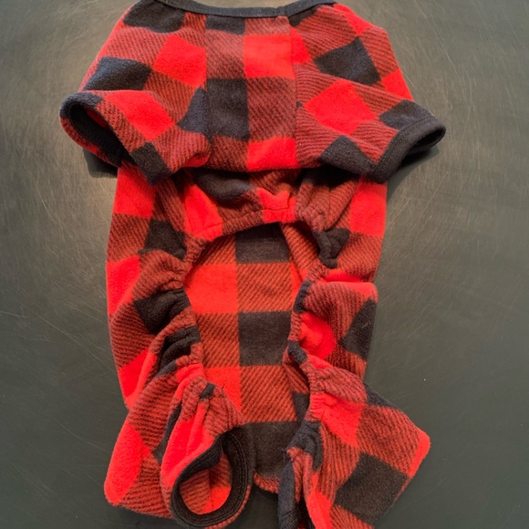 Dog onesie pajamas and Benebone Fishbone dog chew - Picture 6 of 6